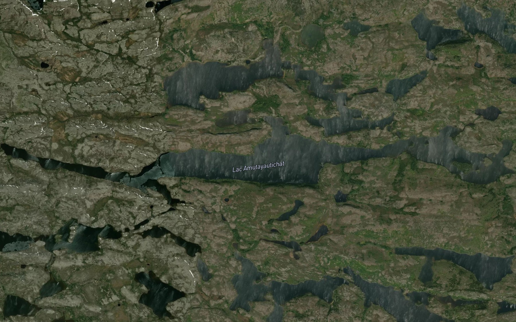 Satellite map of the Lac Amutayautichat