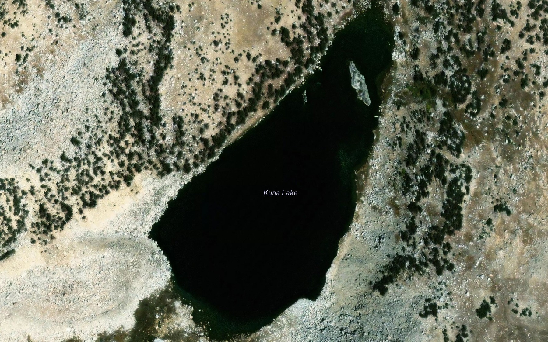 Satellite map of the Kuna Lake