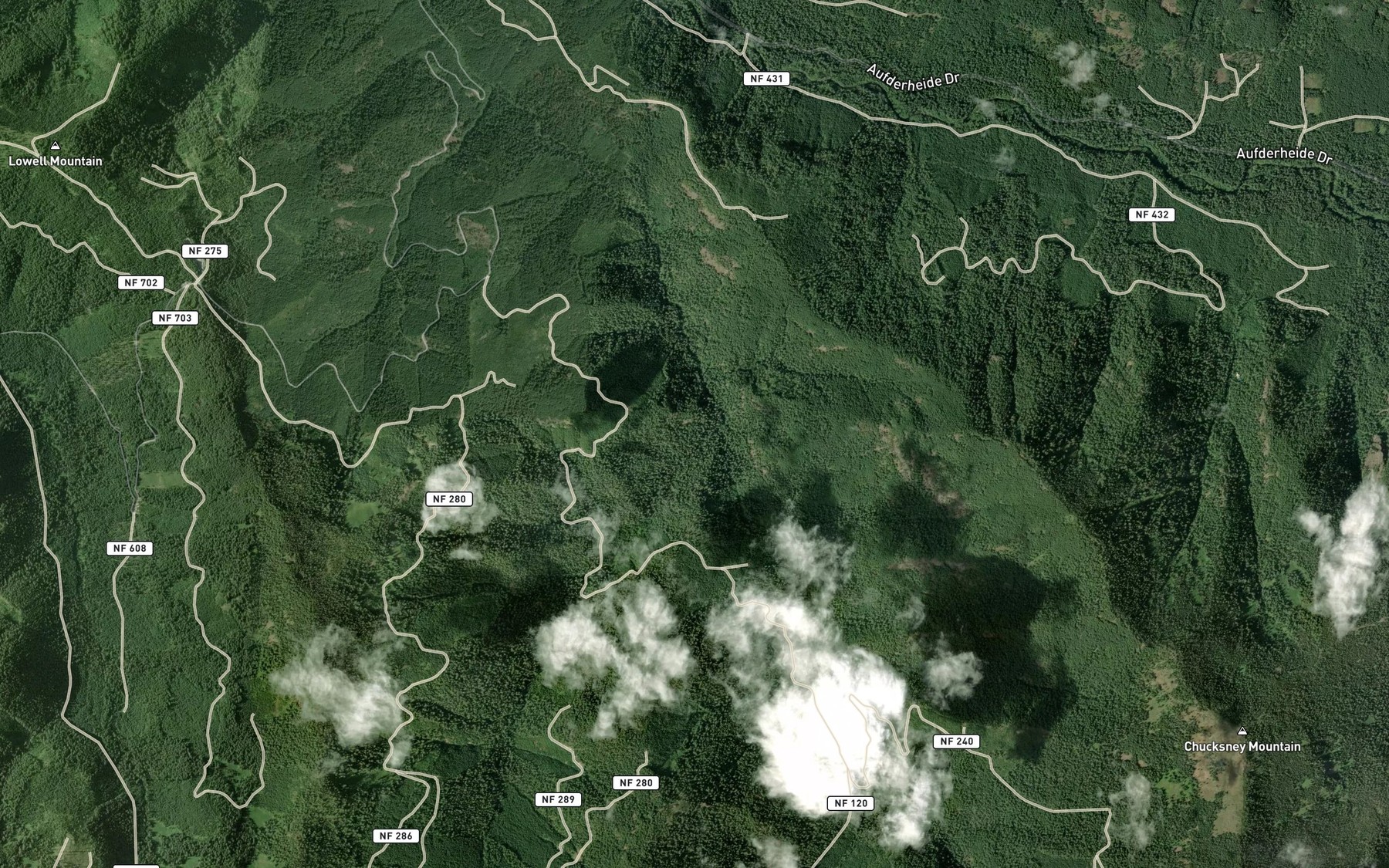 Satellite map of the Grasshopper Creek