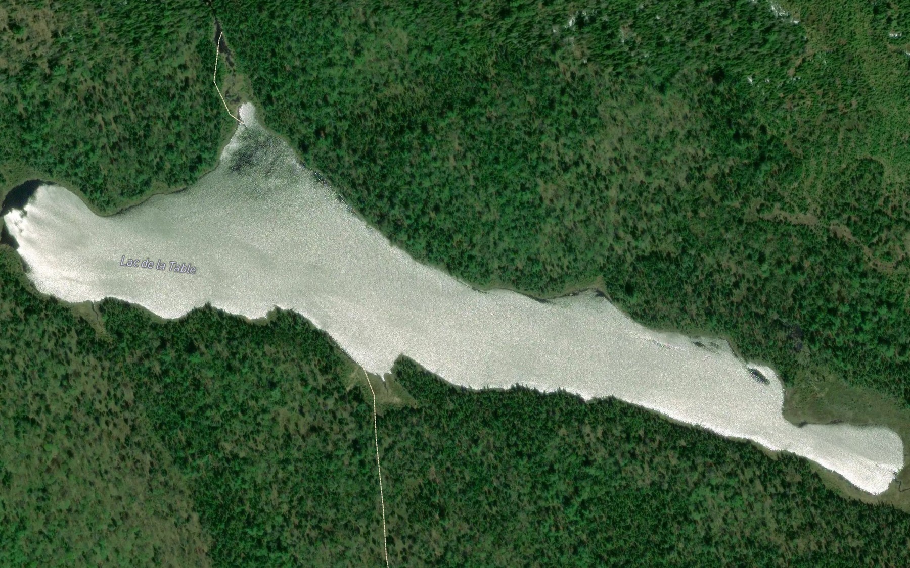 Satellite map of the Lac de la Table