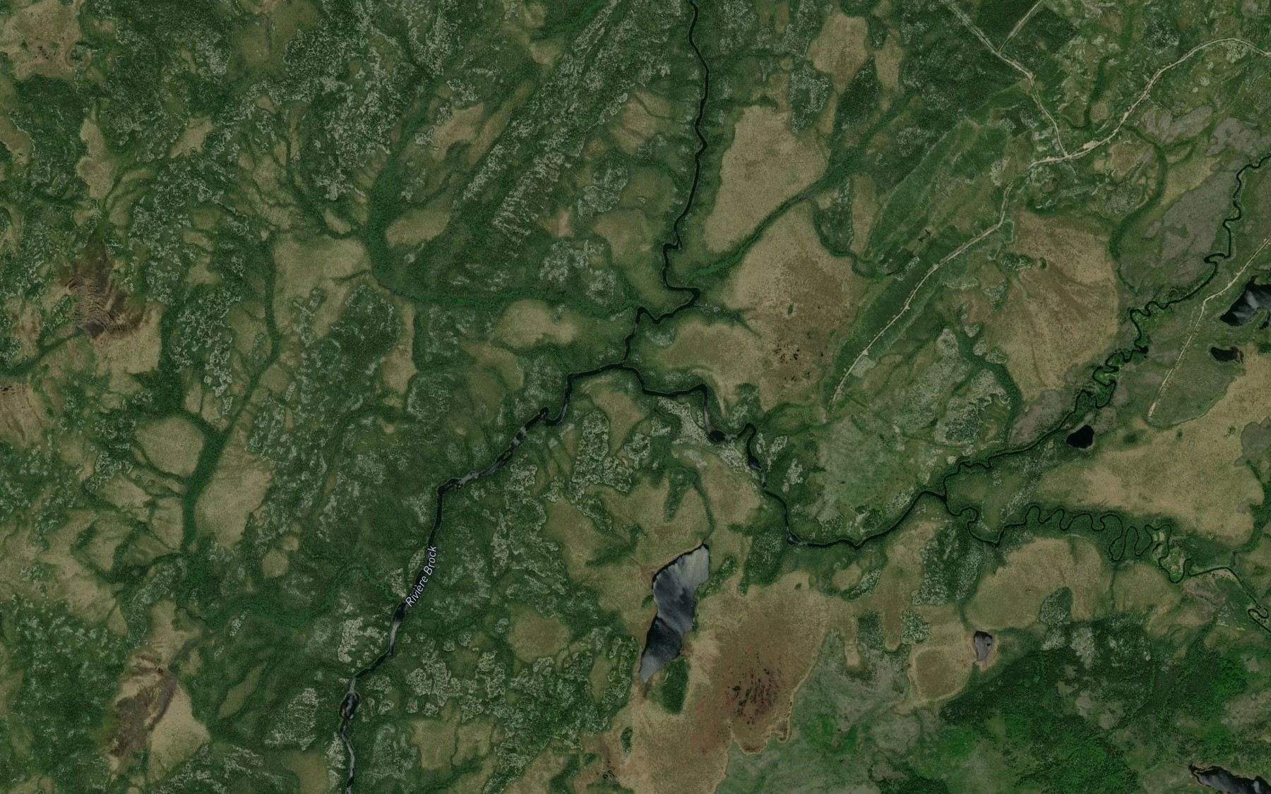 Satellite map of the Ruisseau Maaskitkuu