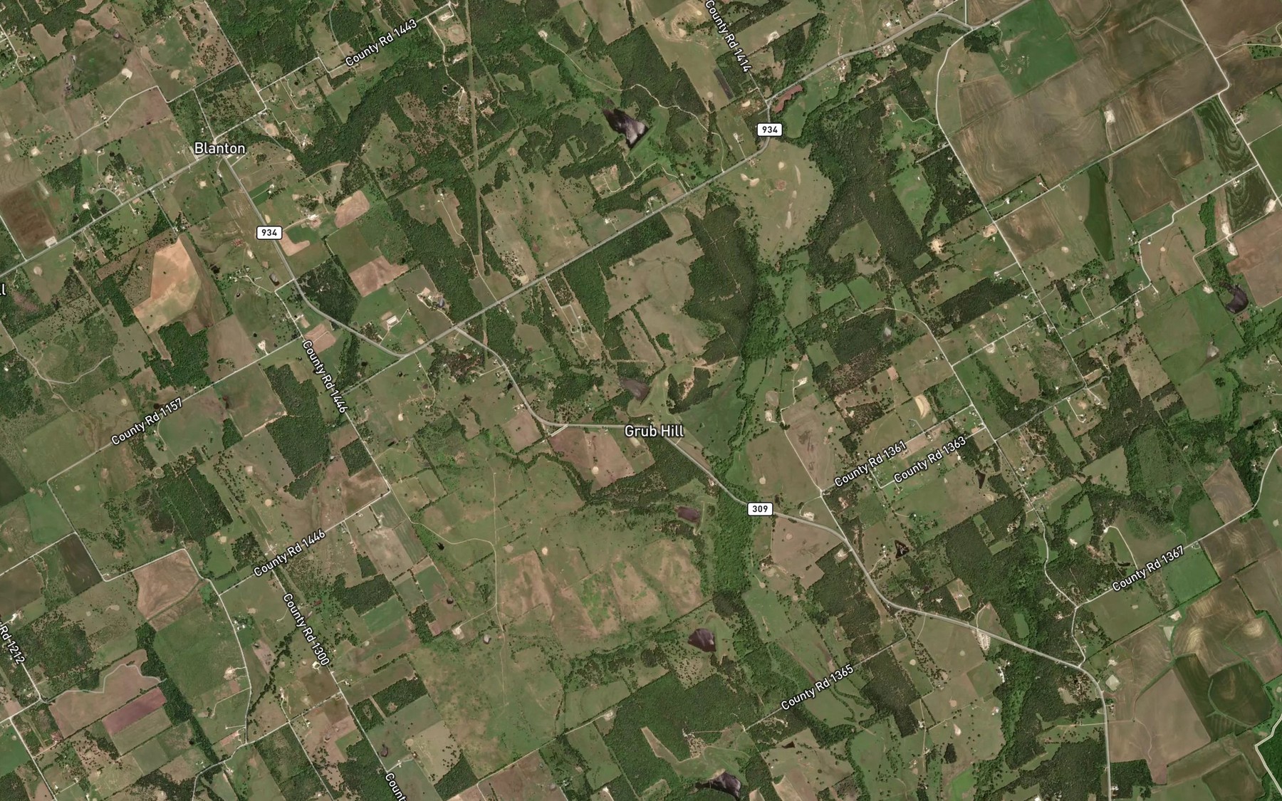 Satellite map of the Soil Conservation Service Site 7 Reservoir