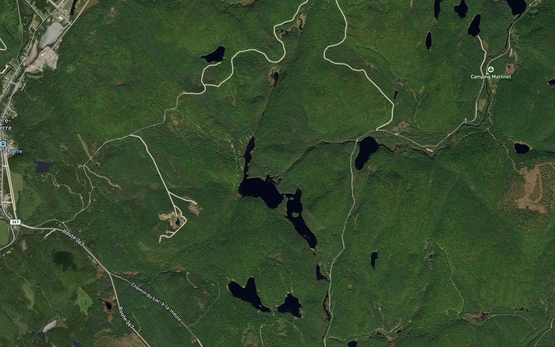 Satellite map of the Ruisseau Perron