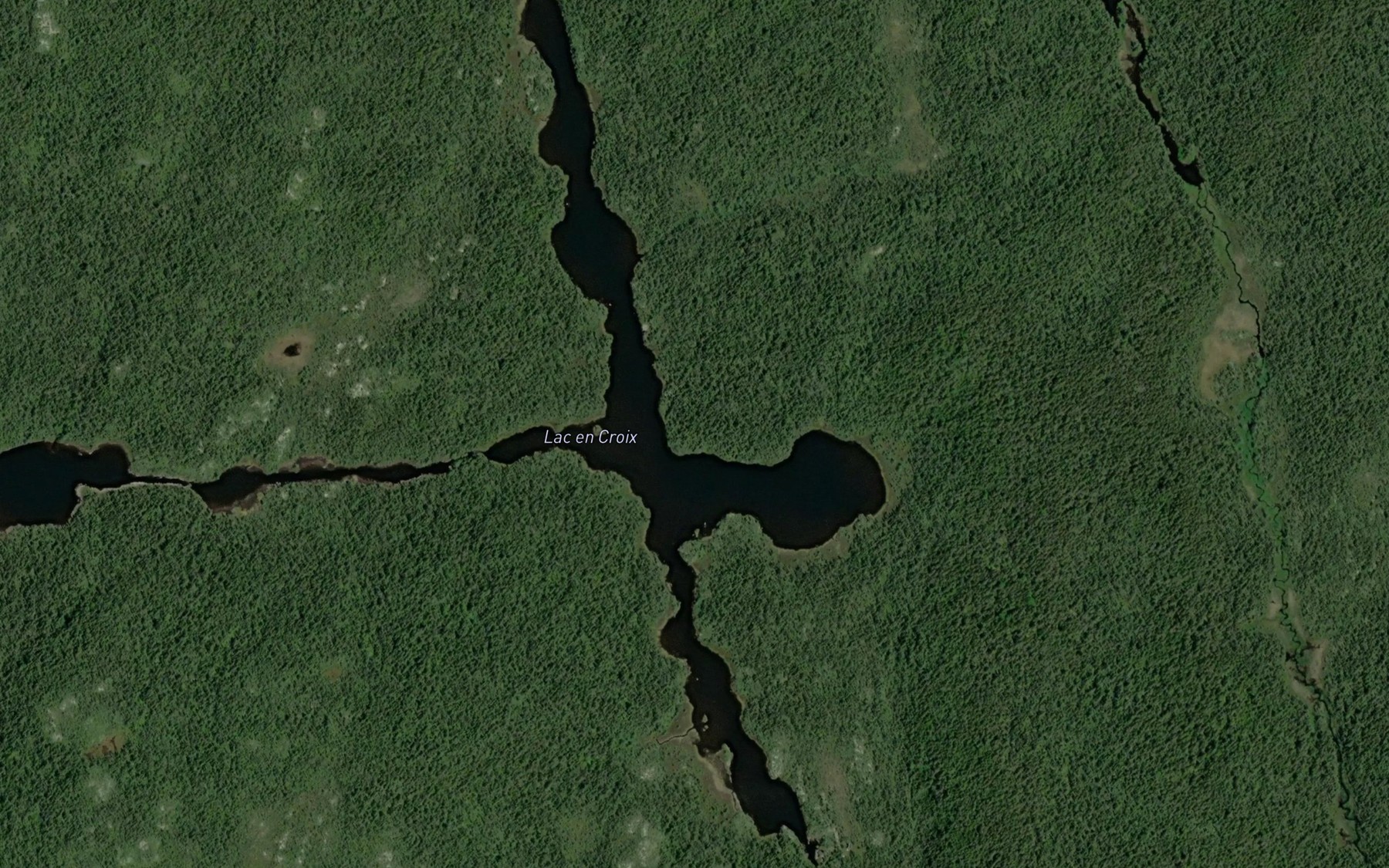 Satellite map of the Lac en Croix