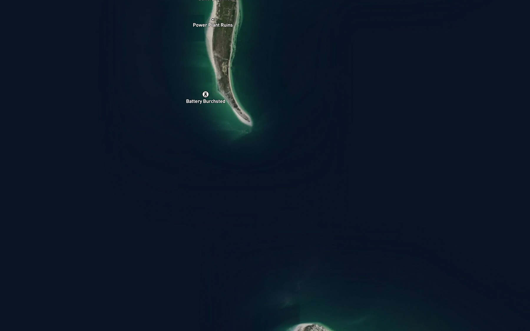 Satellite map of the Southwest Channel