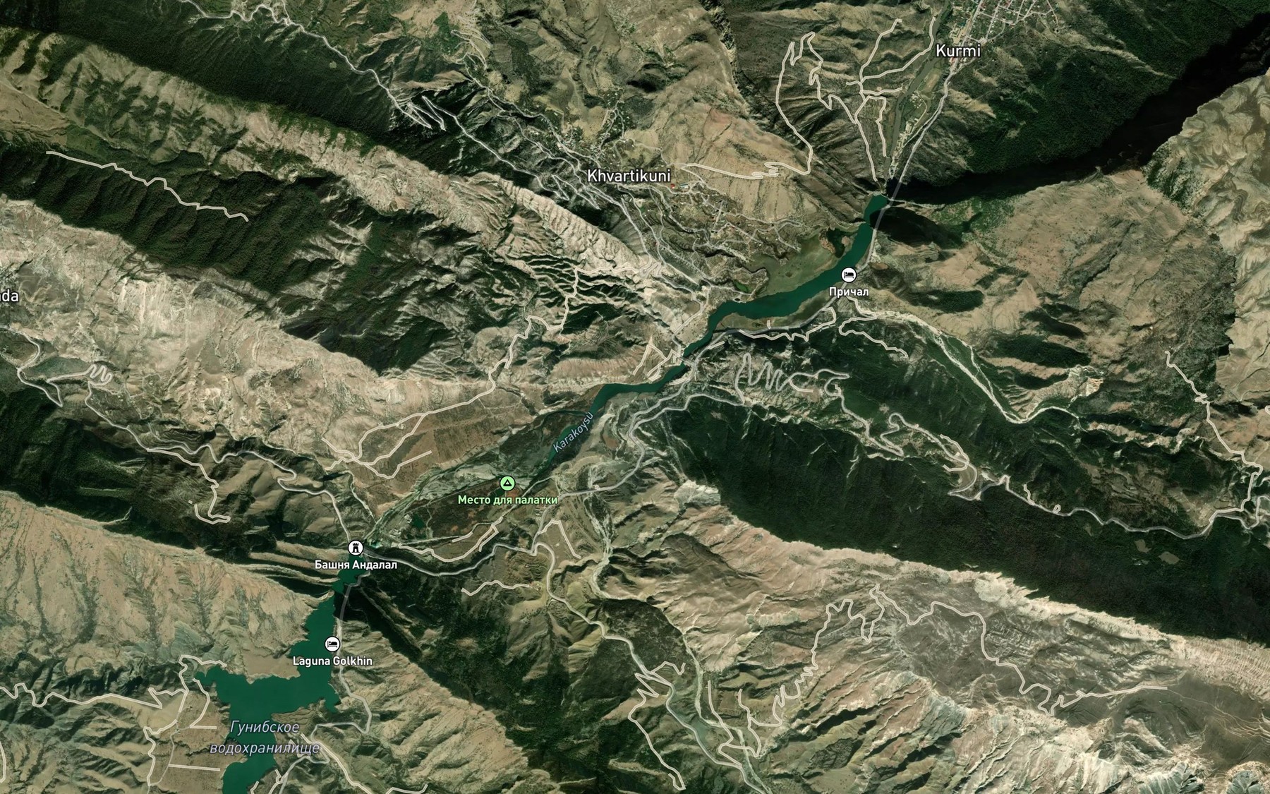 Satellite map of the Bakdakuli