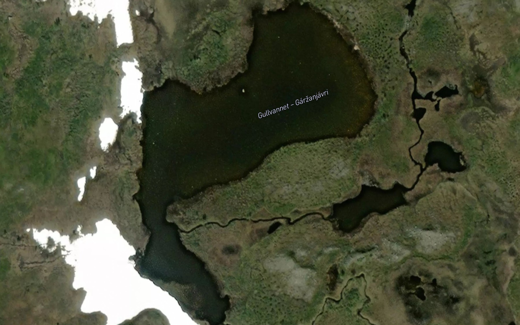 Satellite map of the Garnanjavri