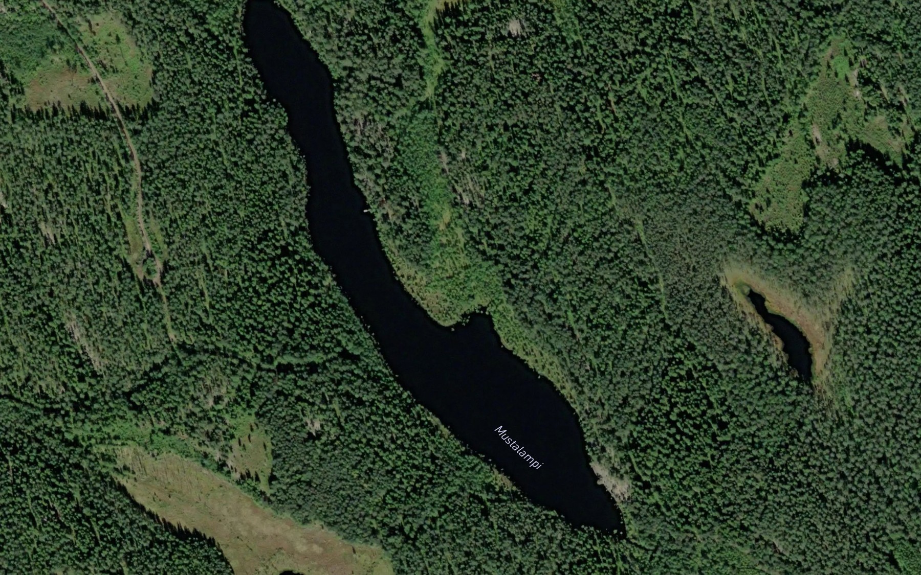 Satellite map of the Mustalampi