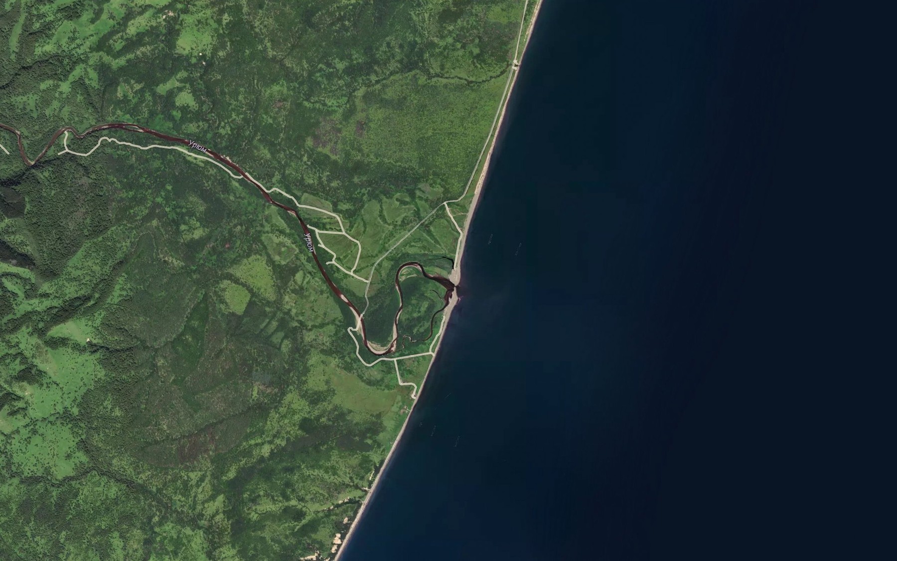 Satellite map of the Uryum