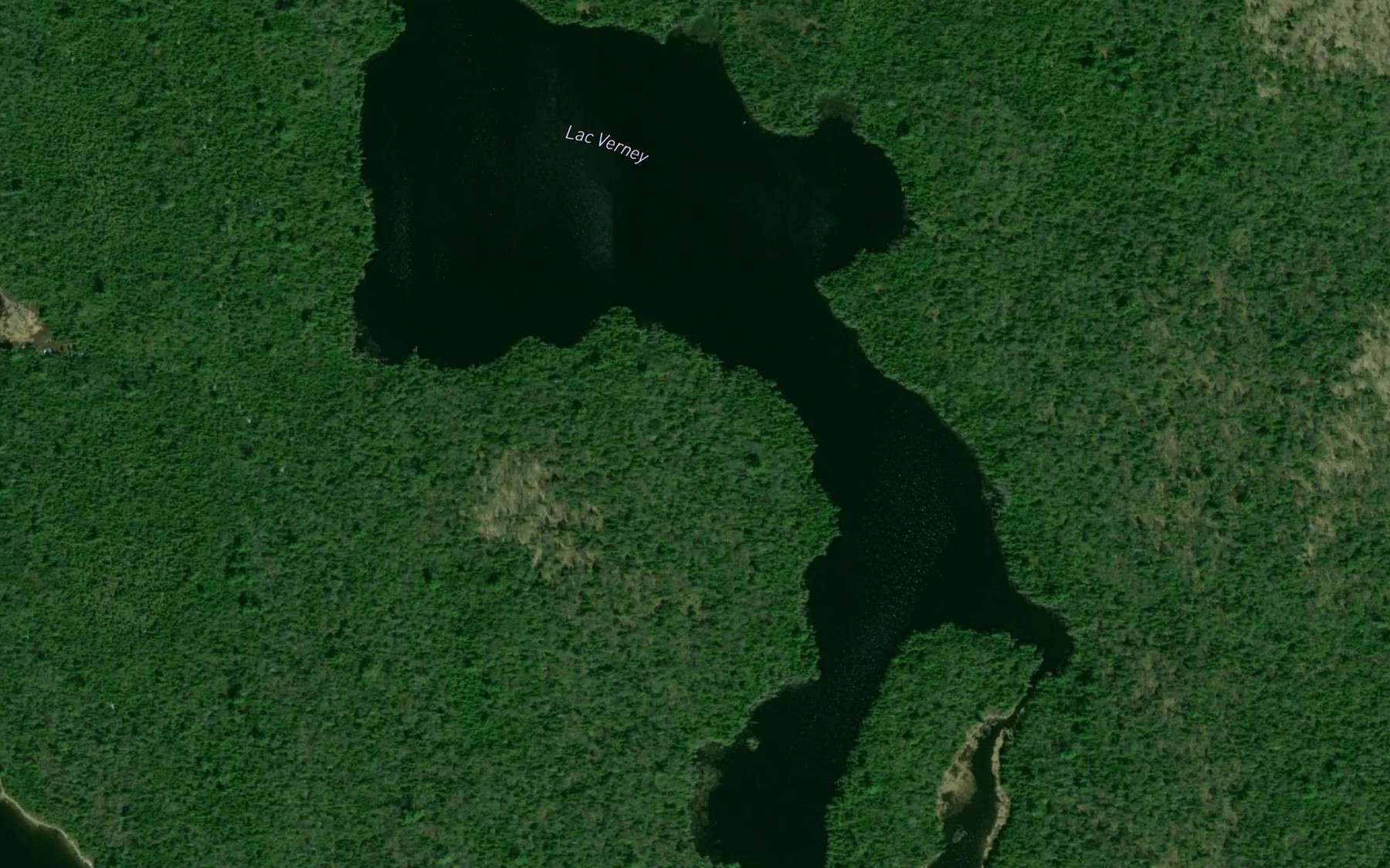 Satellite map of the Lac Verney