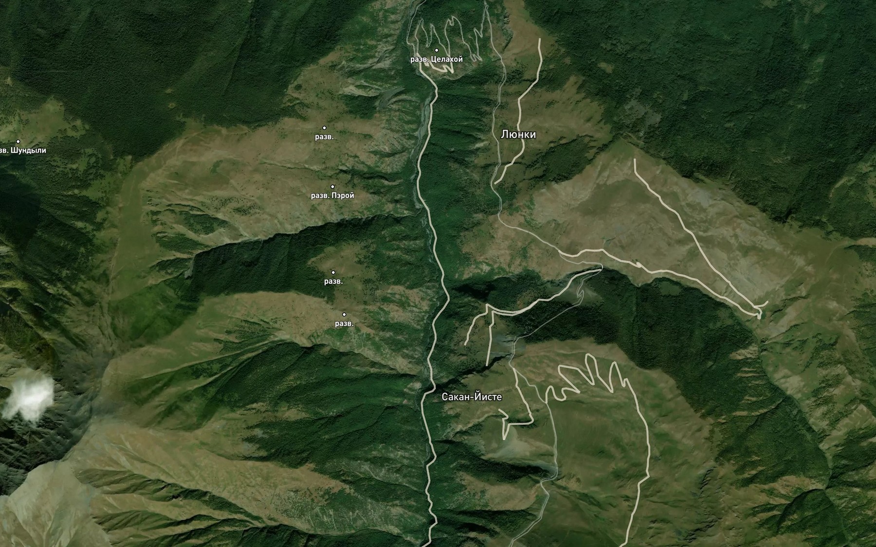 Satellite map of the Sakenkhoyark
