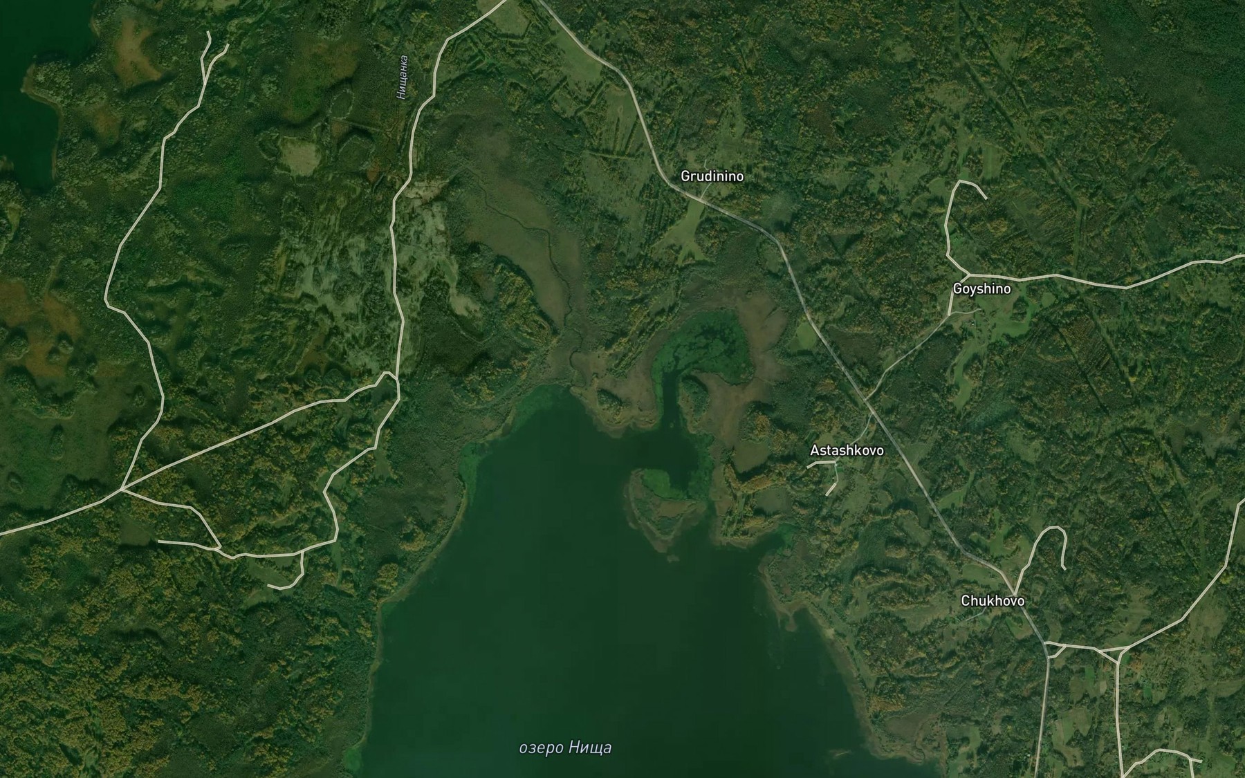 Satellite map of the Nishchanka