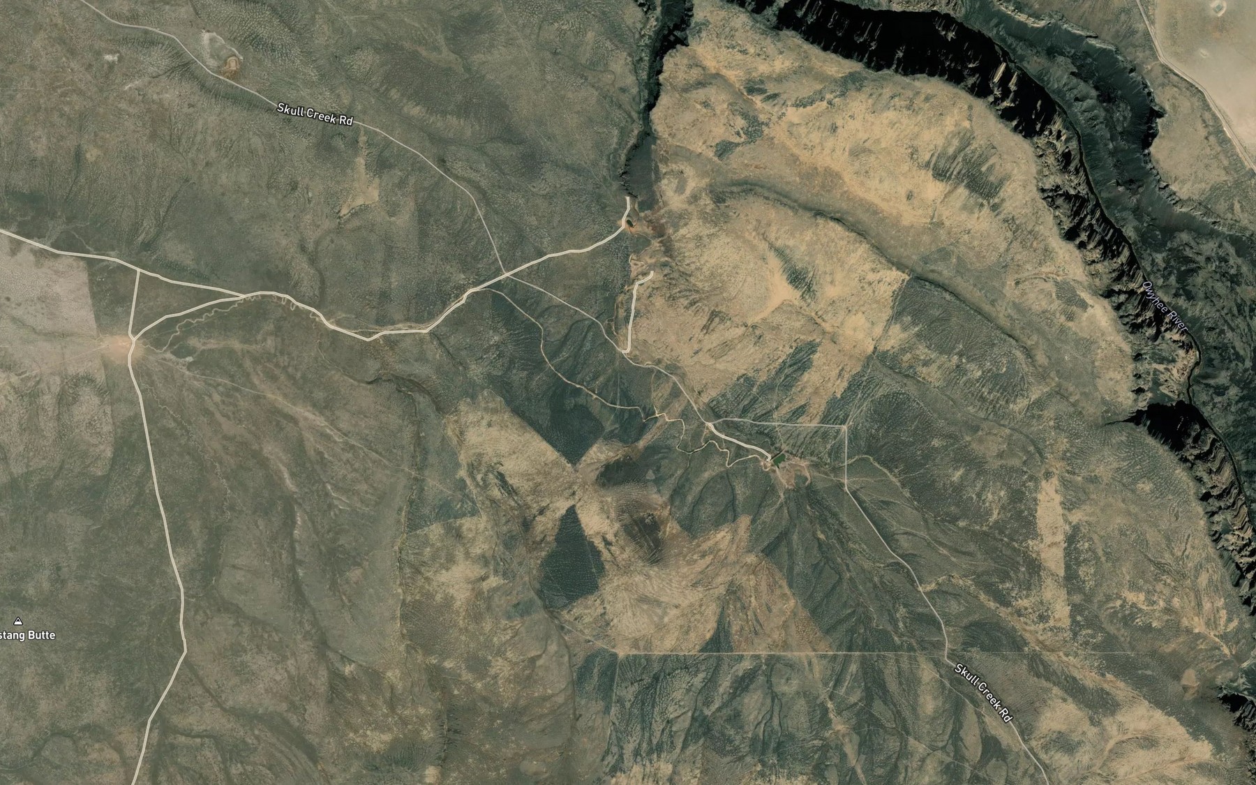 Satellite map of the Scotts Ditch