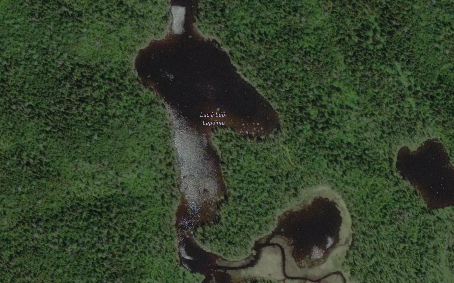 Satellite map of the Lac a Leo-Lapointe