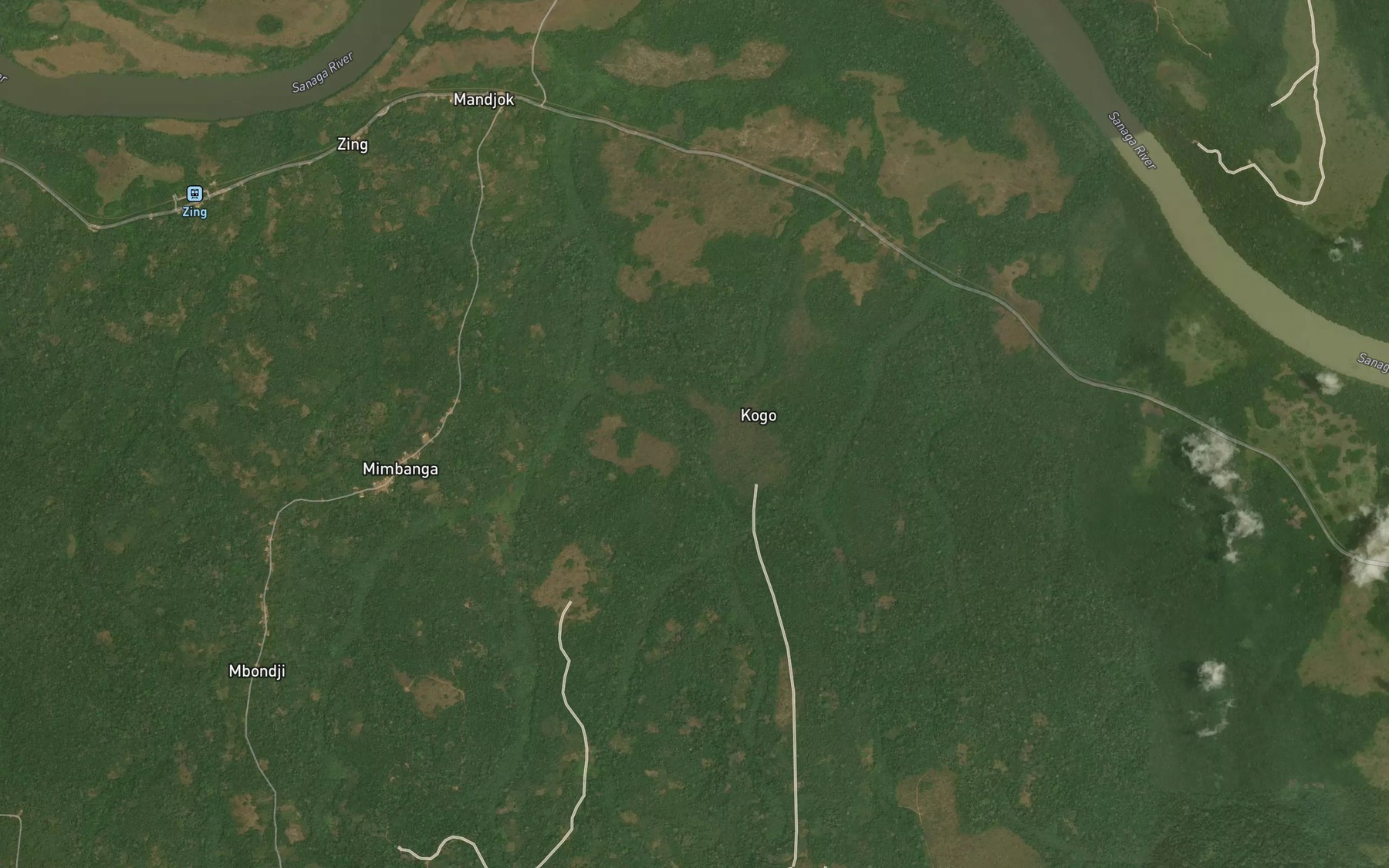 Satellite map of the Soussouma
