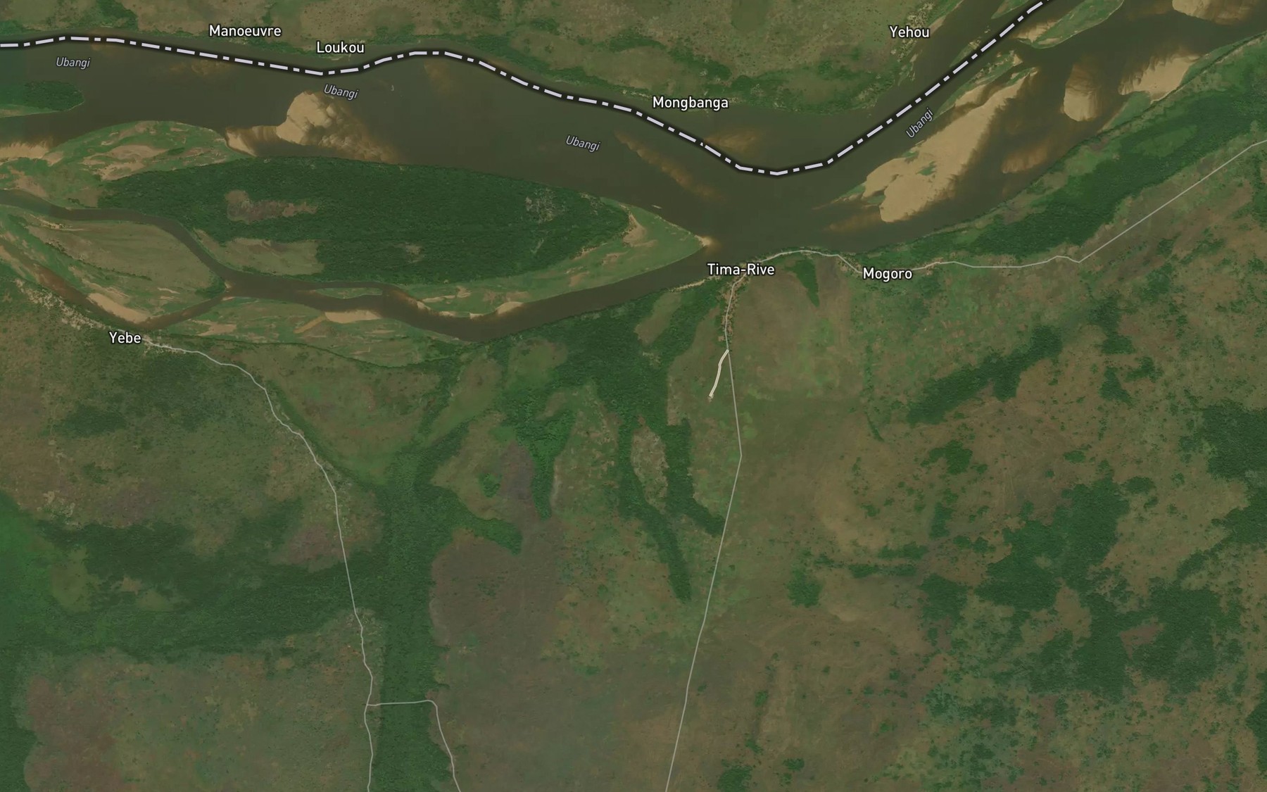 Satellite map of the Djowo