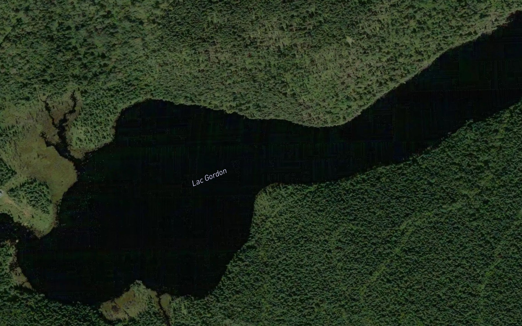 Satellite map of the Lac Gordon