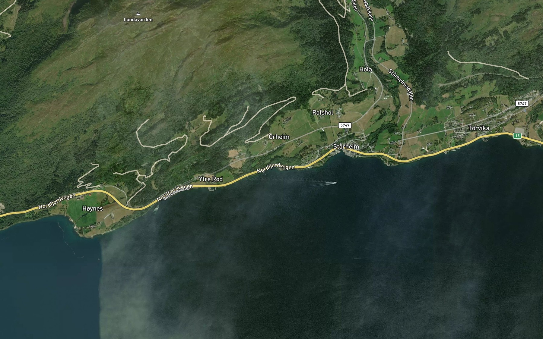 Satellite map of the Orheimsvika