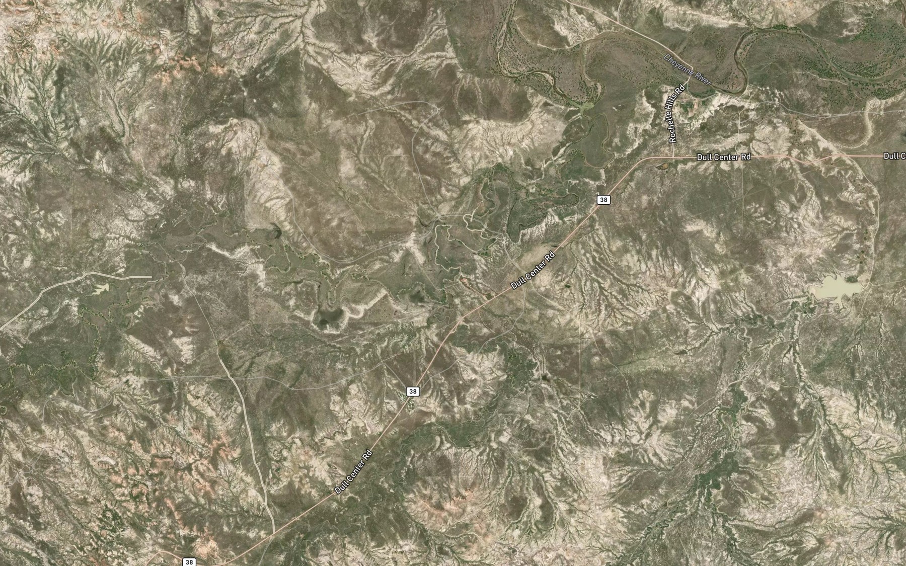 Satellite map of the Lake Creek