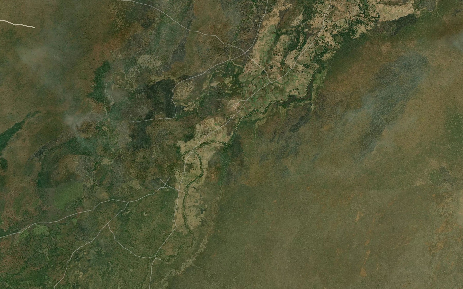 Satellite map of the Zuwa River