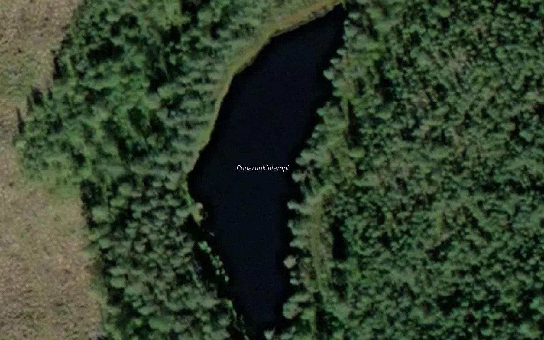 Satellite map of the Punaruukinlampi