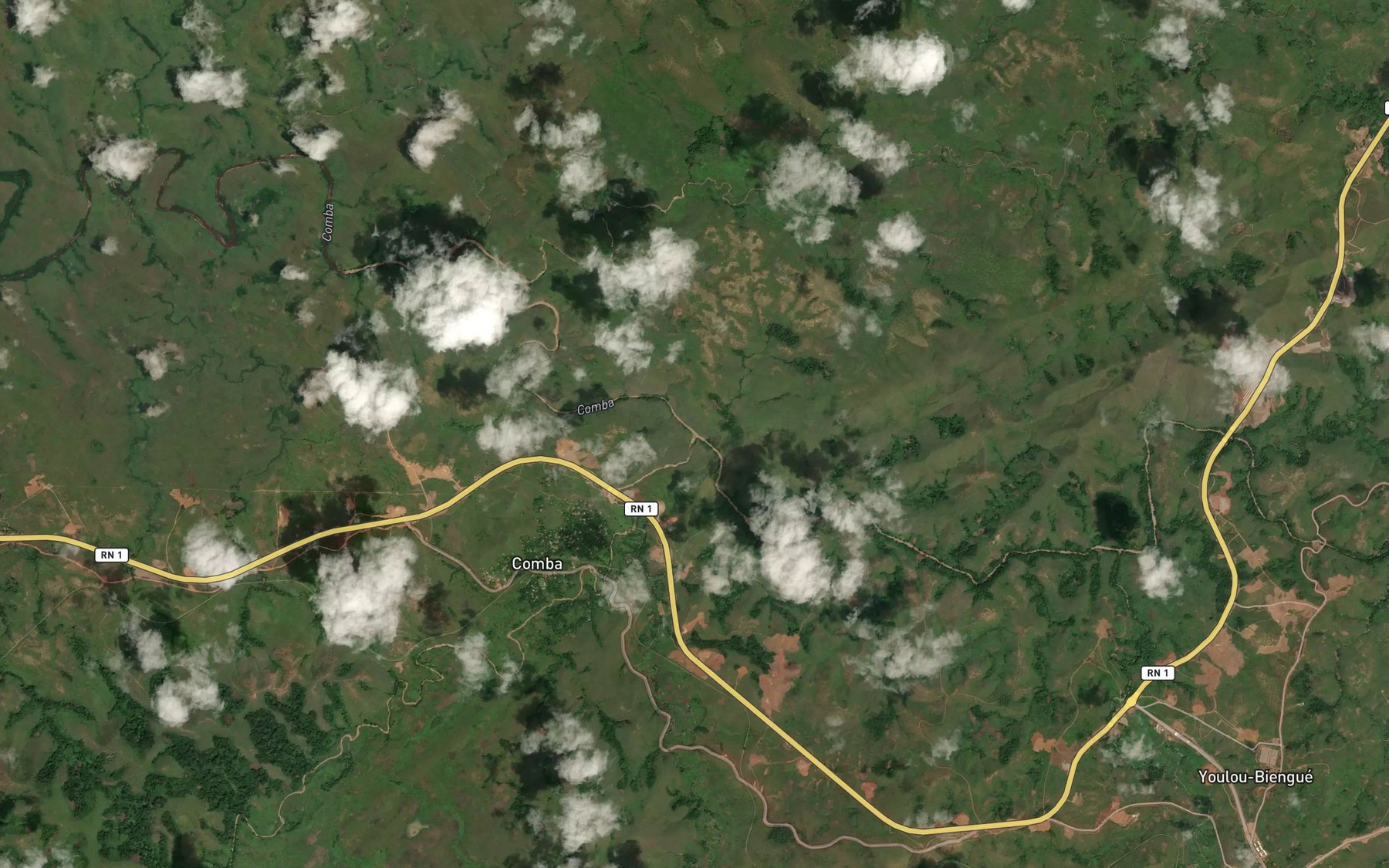 Satellite map of the Comba