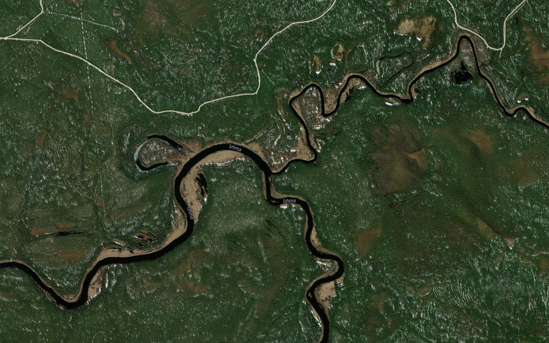 Satellite map of the Verkhniy Odes
