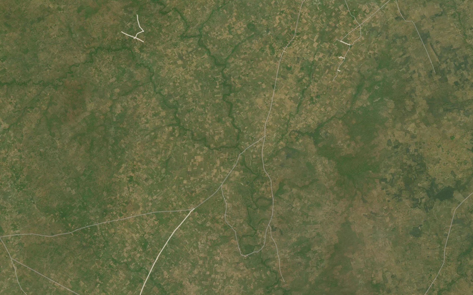 Satellite map of the River Uaham