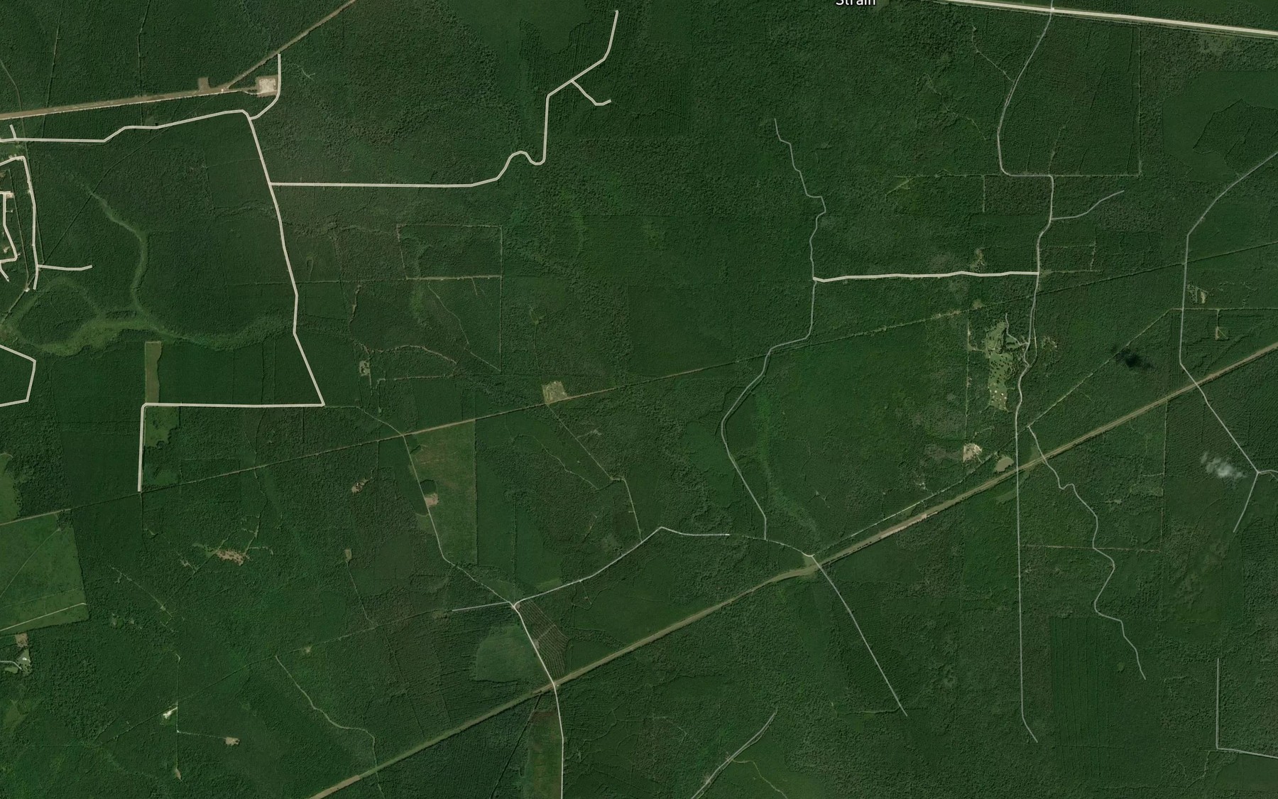 Satellite map of the West End Slough