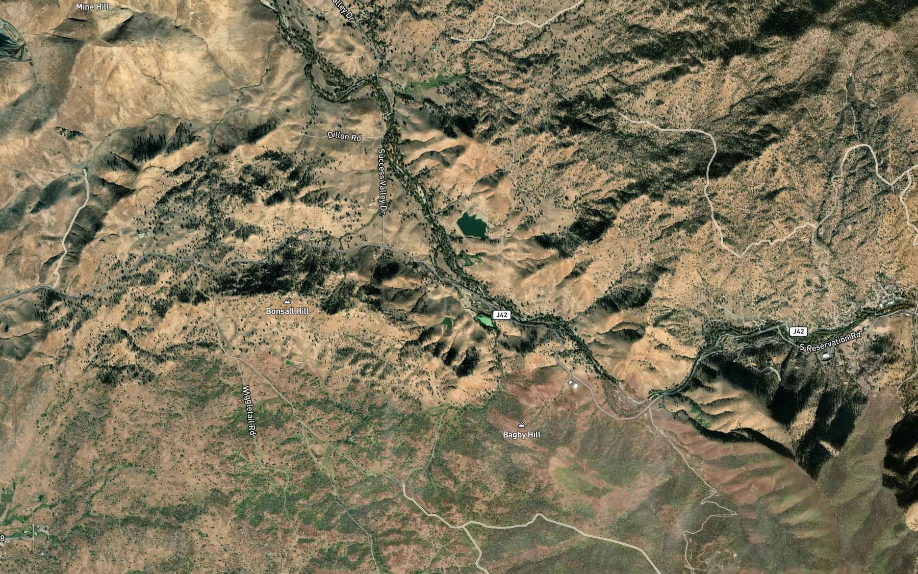 Satellite map of the Long Branch