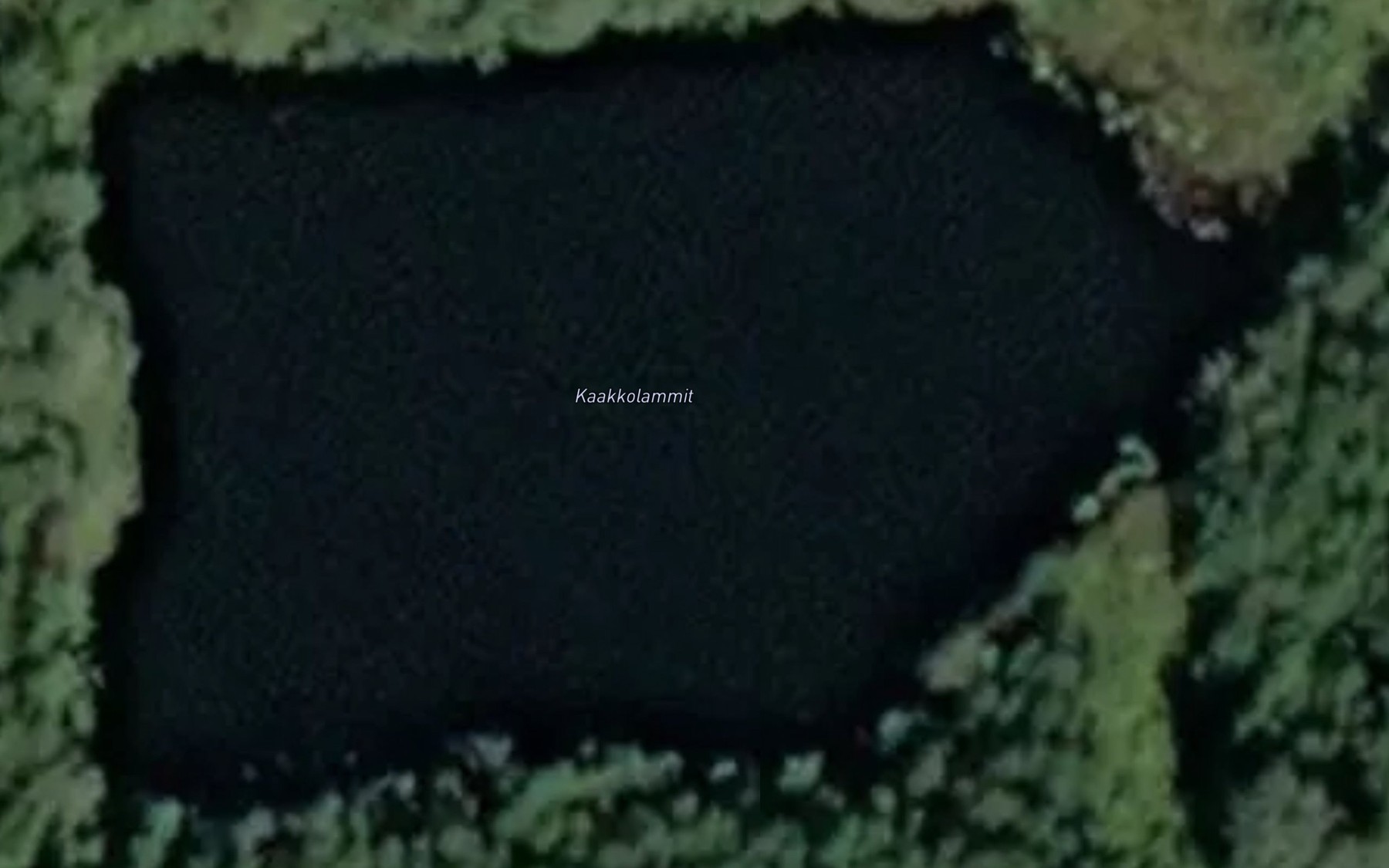 Satellite map of the Kaakkolammit