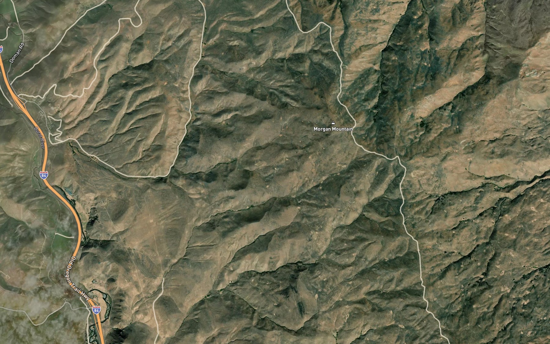 Satellite map of the Morgan Mountain Spring Number Two