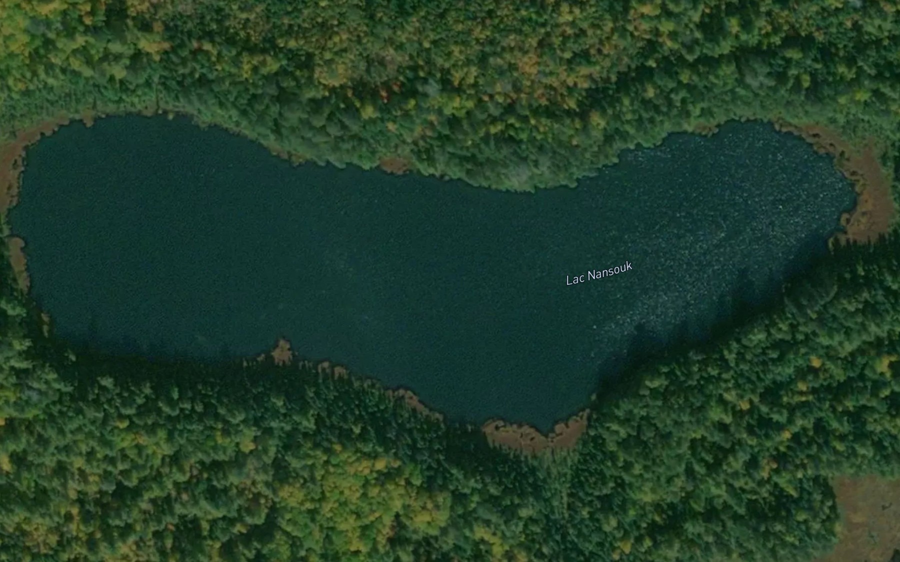Satellite map of the Lac Nansouk