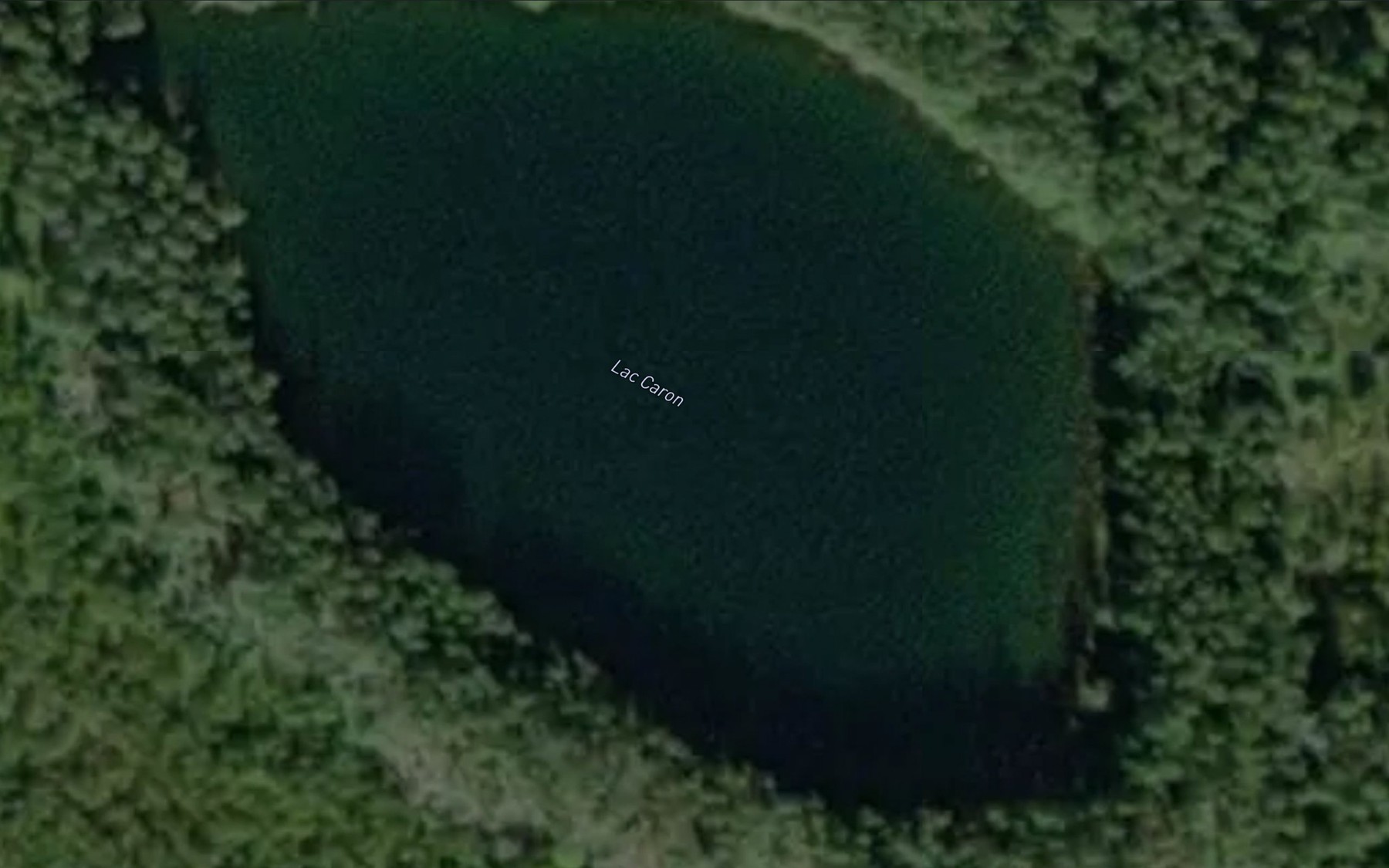 Satellite map of the Lac Caron