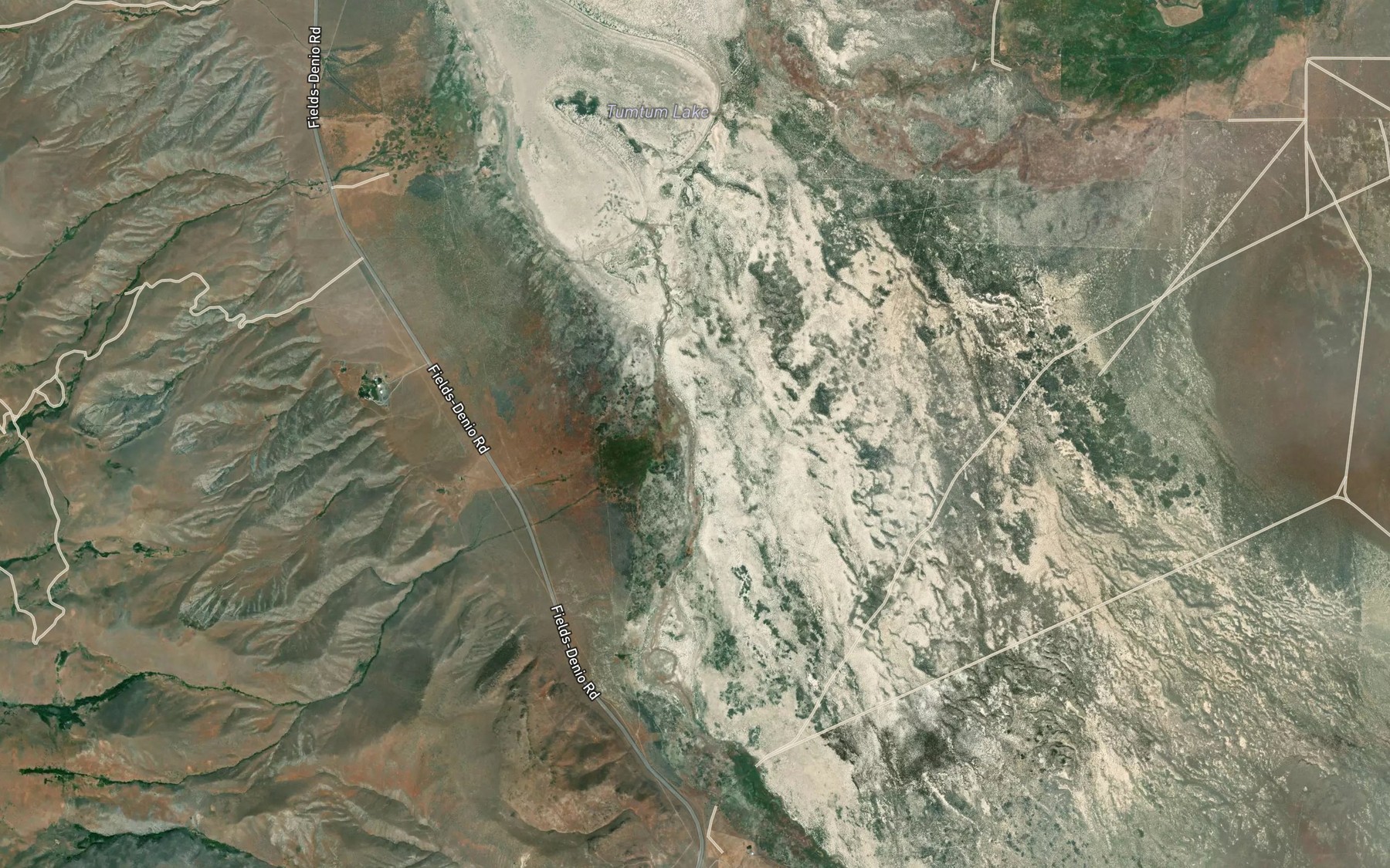 Satellite map of the Oliver Creek
