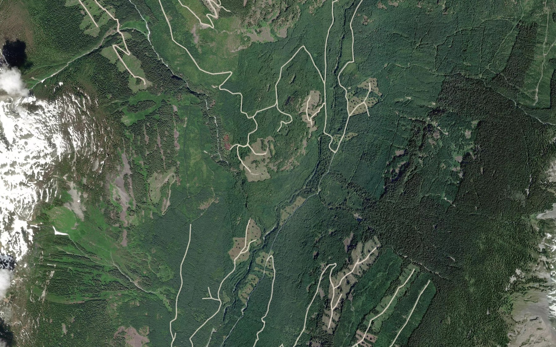 Satellite map of the Dipper Creek
