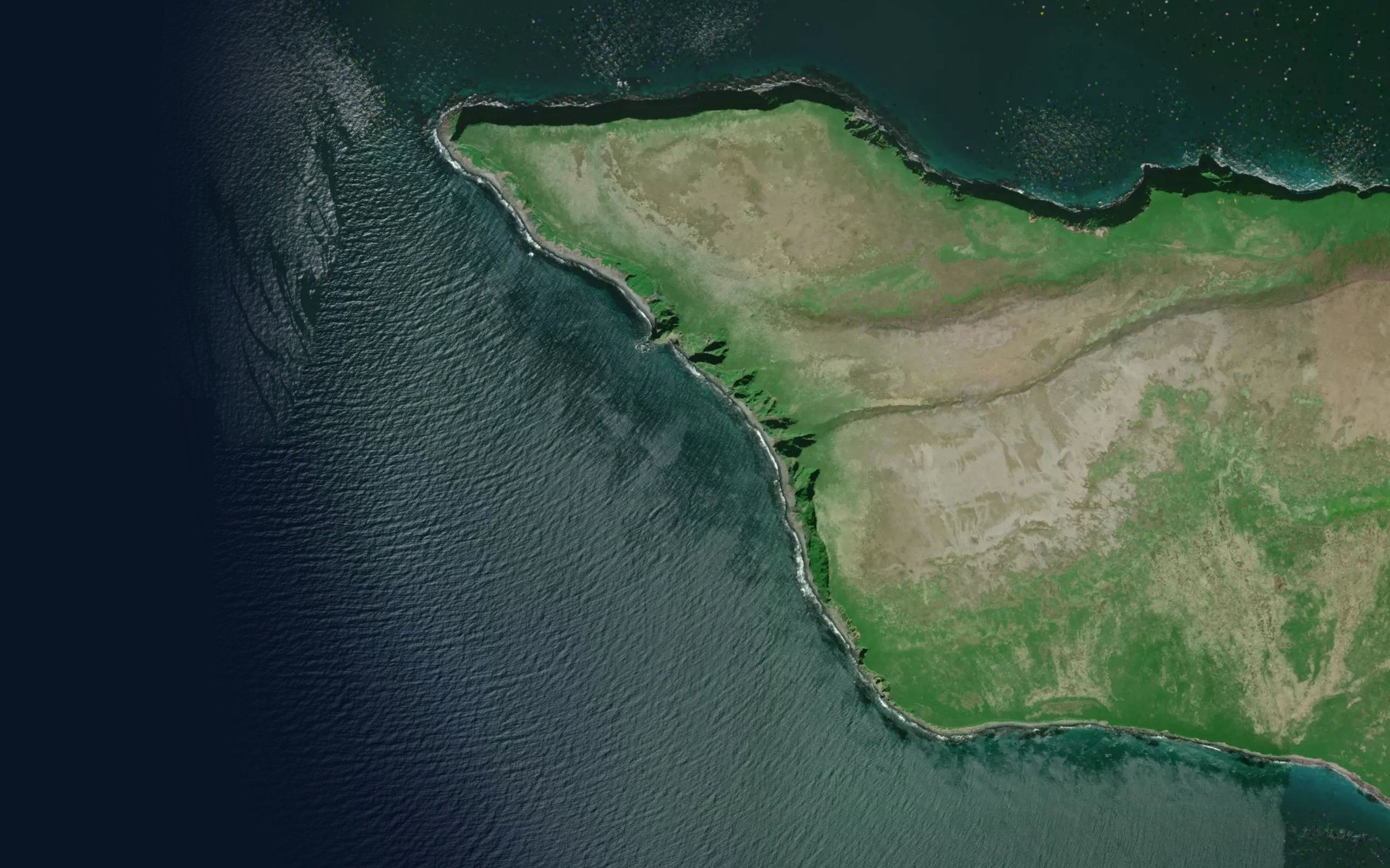 Satellite map of the Yaganuda Cove