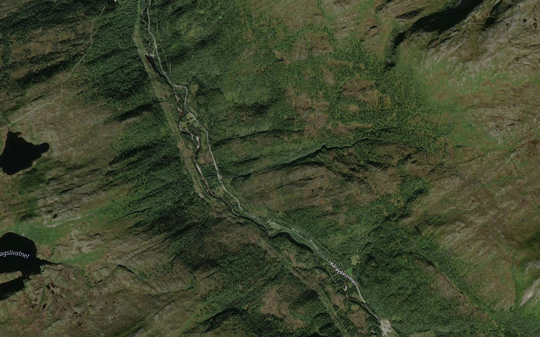 Satellite map of the Kulbekken