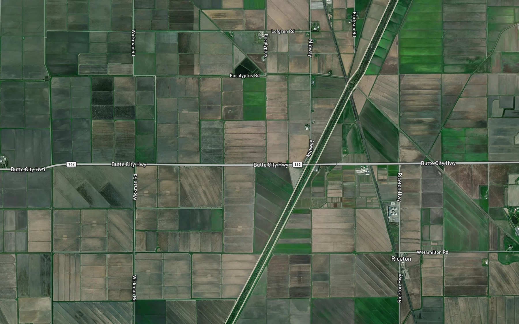 Satellite map of the Baker Lateral