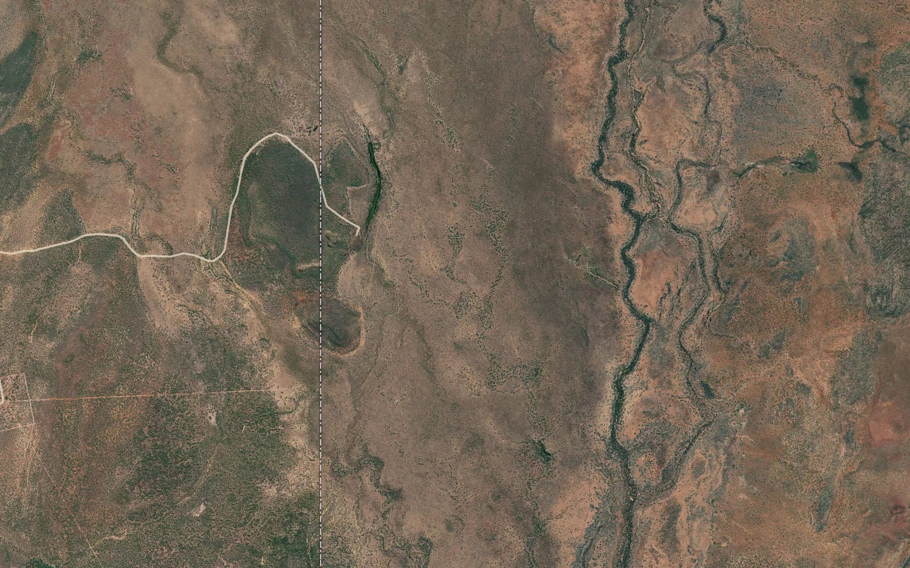 Satellite map of the Milligan Lagoon