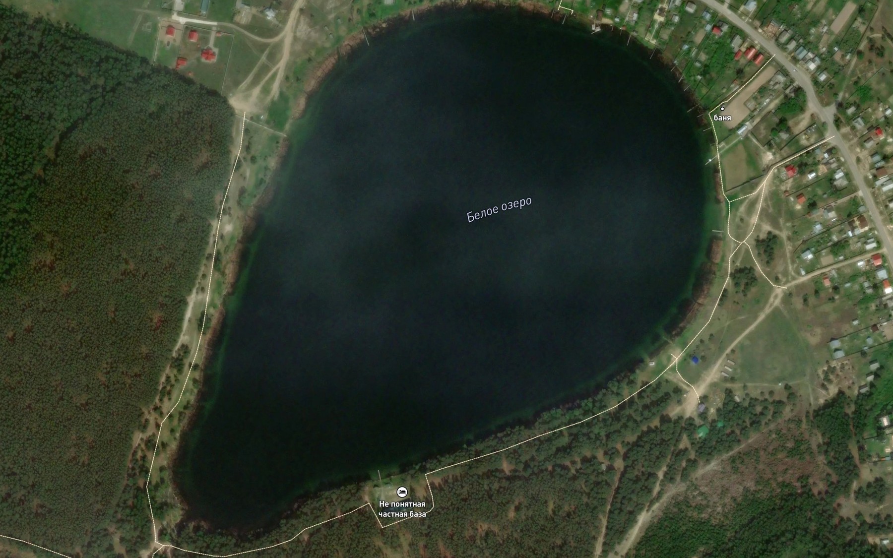 Satellite map of the Ozero Beloye