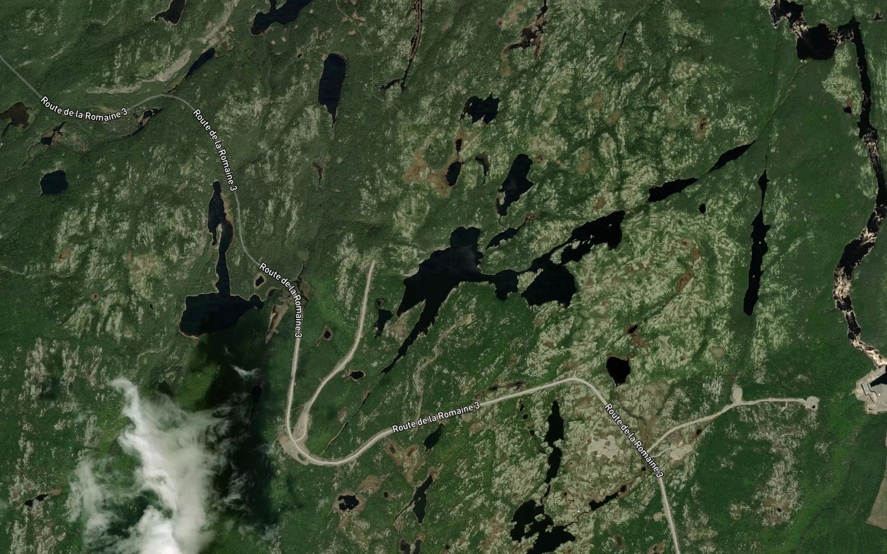 Satellite map of the Lac Katshihtshekakamat