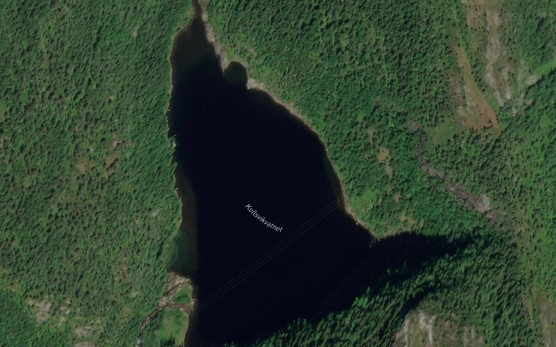 Satellite map of the Kollsvikvatnet