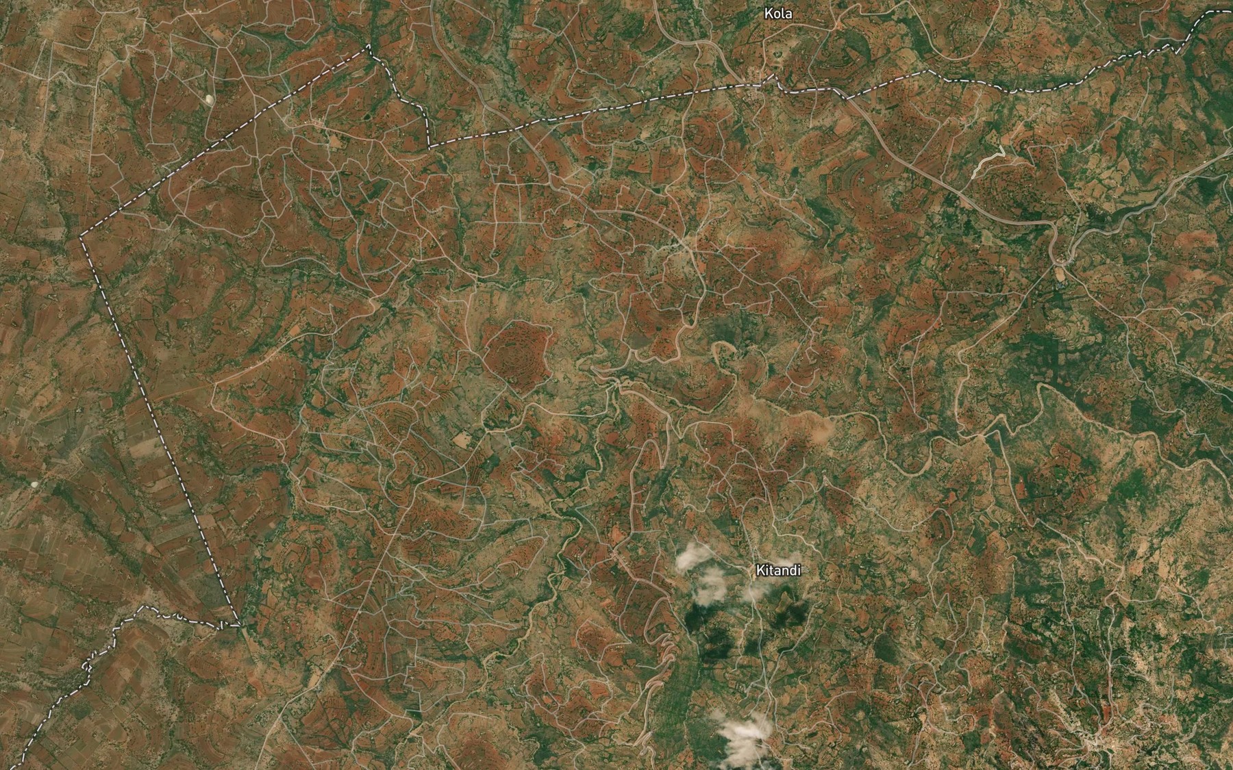 Satellite map of the Ukya