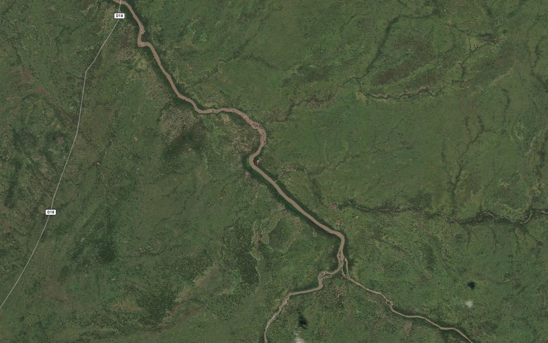 Satellite map of the Mayo Maa