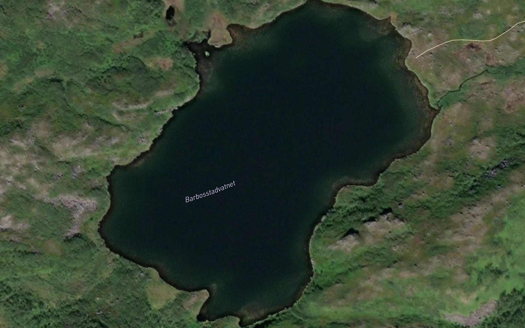 Satellite map of the Barbosstadvatnet