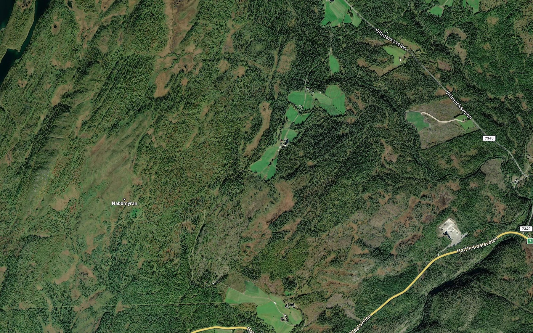 Satellite map of the Saelbudalsbekken