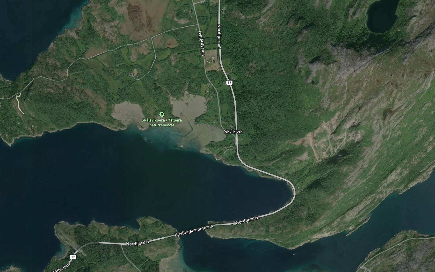 Satellite map of the Eidsvika