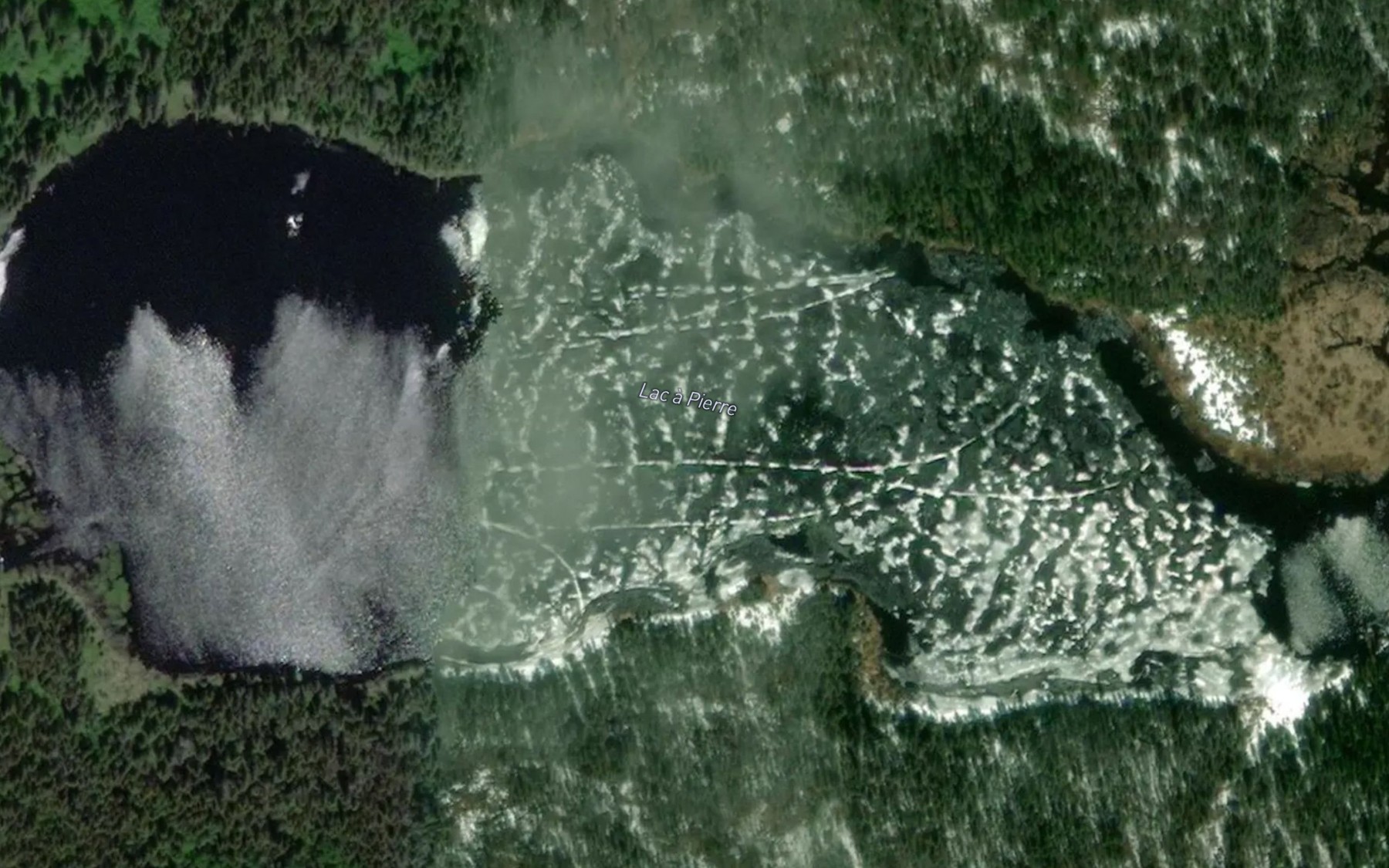 Satellite map of the Lac a Pierre
