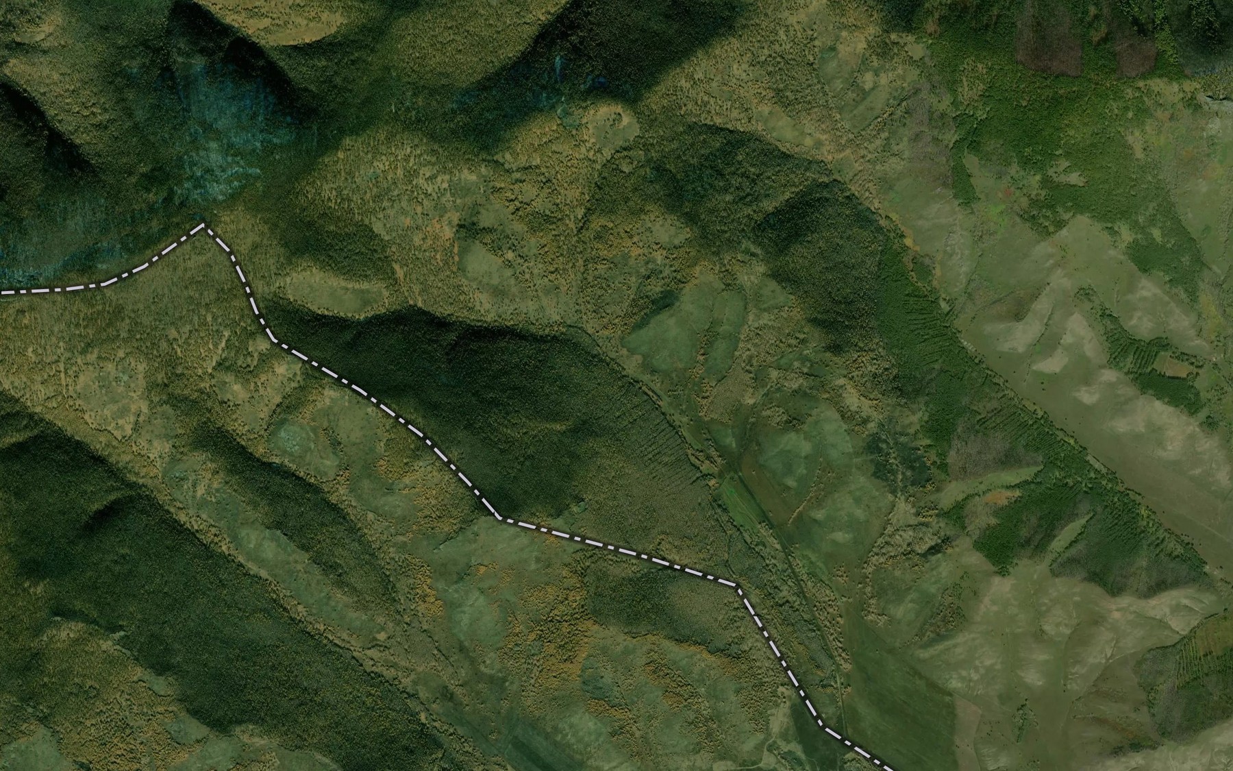 Satellite map of the Pad' Bol'shoy Dozor